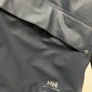 Helly Hansen, boy's rain jacket, size 12, Grayish, blue